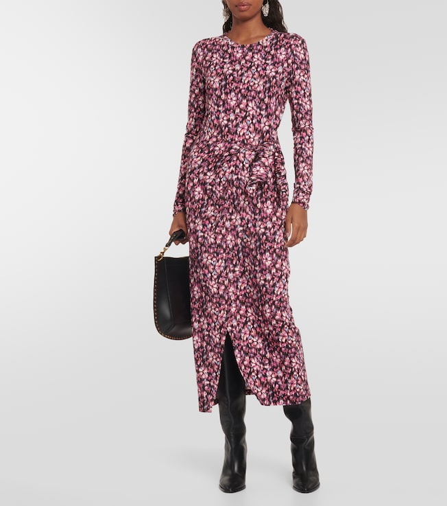 Marant Étoile Lissy printed jersey midi dress