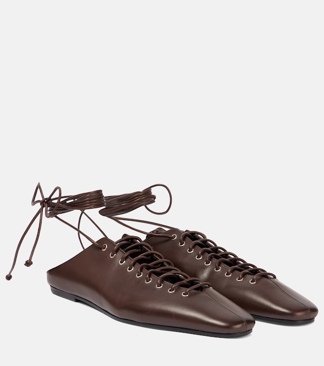 The Row - Awar Lace Up leather Oxford shoes | Plush