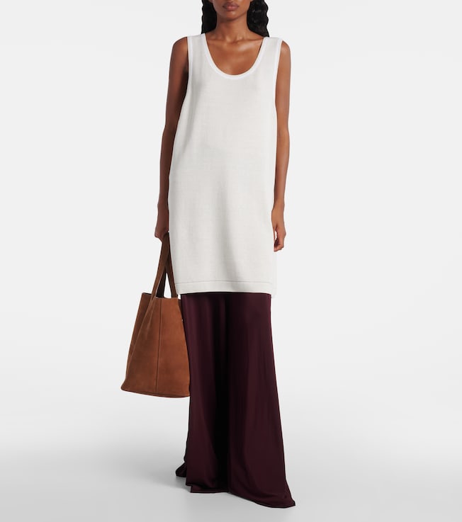 Alaïa Cotton and wool-blend tunic