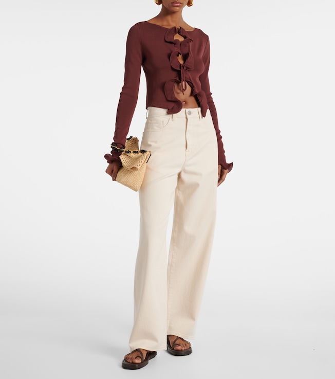 Same Knitted ruffled top