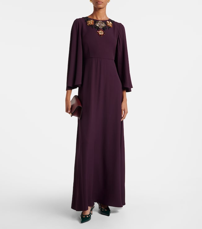 La DoubleJ Sorella embroidered maxi dress