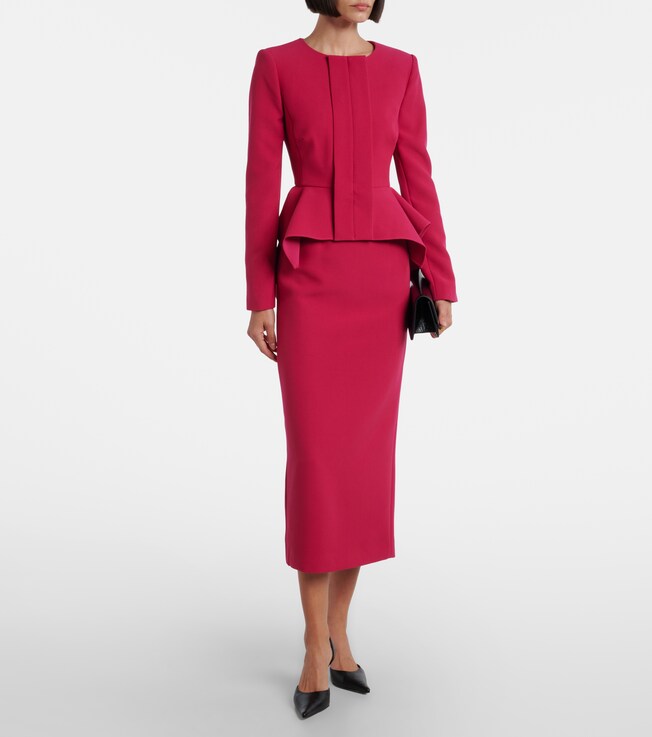Roland Mouret High-rise cady pencil skirt 