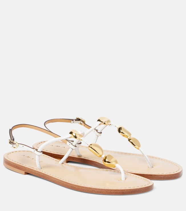 AMANU Nairobi leather thong sandals