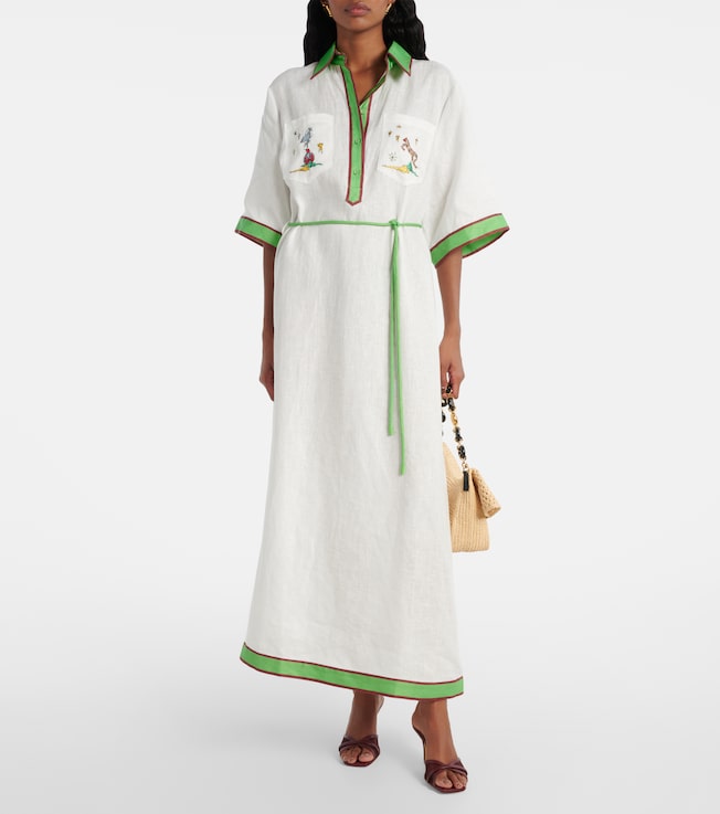 Alémais Play linen polo dress