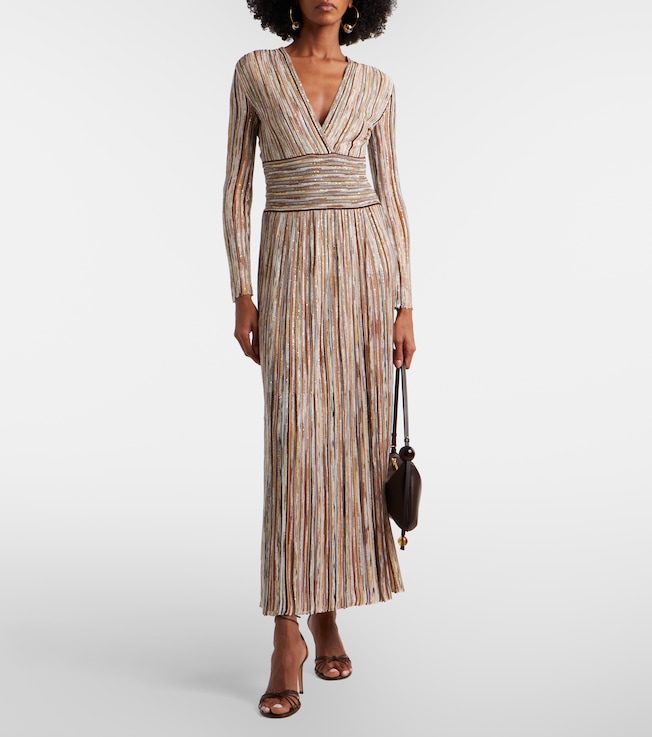 Missoni Sequined striped maxi dress