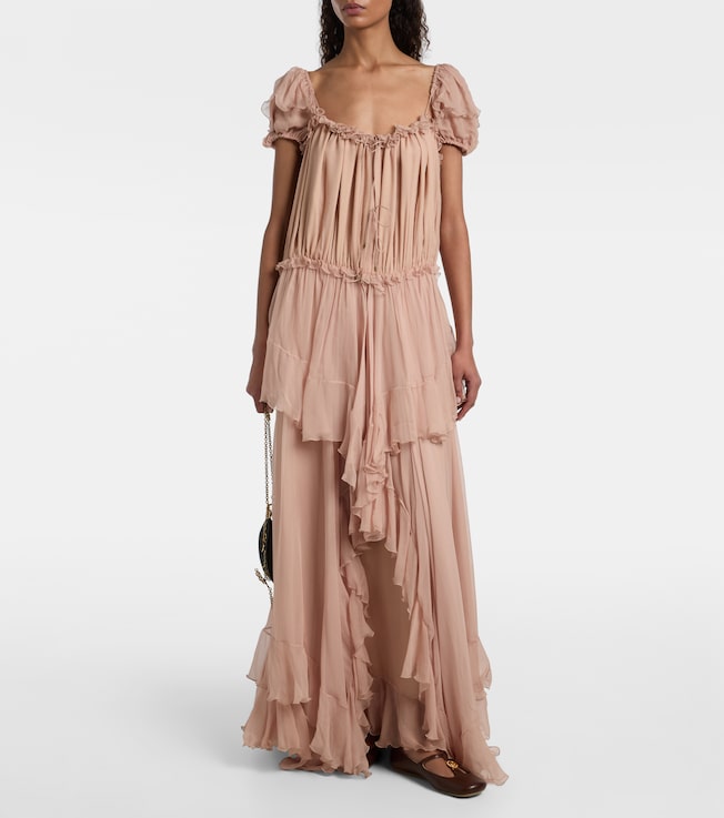 Chloé Ruffled silk gown