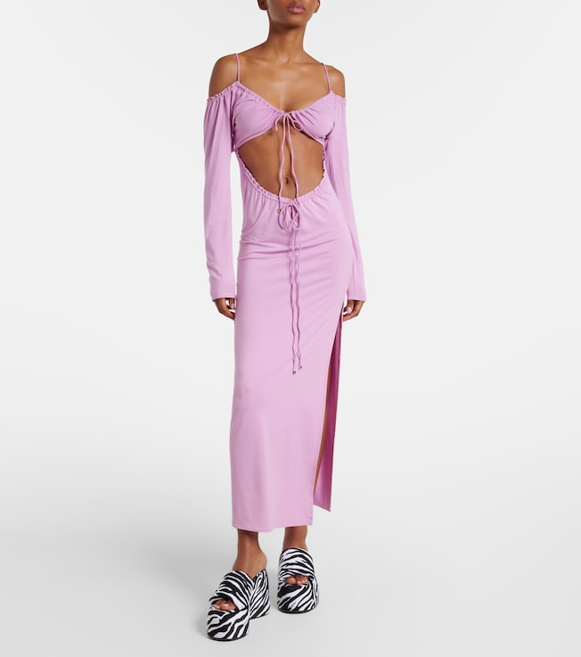 THE ATTICO Cutout maxi dress