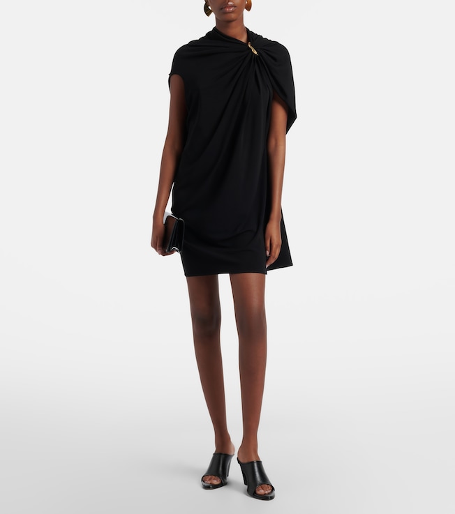 Sportmax Draped crêpe minidress