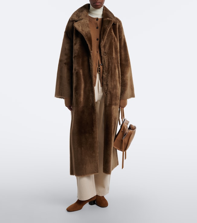 ARMA Rien shearling wrap coat