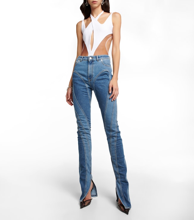 Mugler Illusion cutout bodysuit