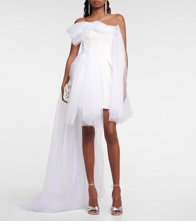 Maticevski Evermore strapless tulle minidress