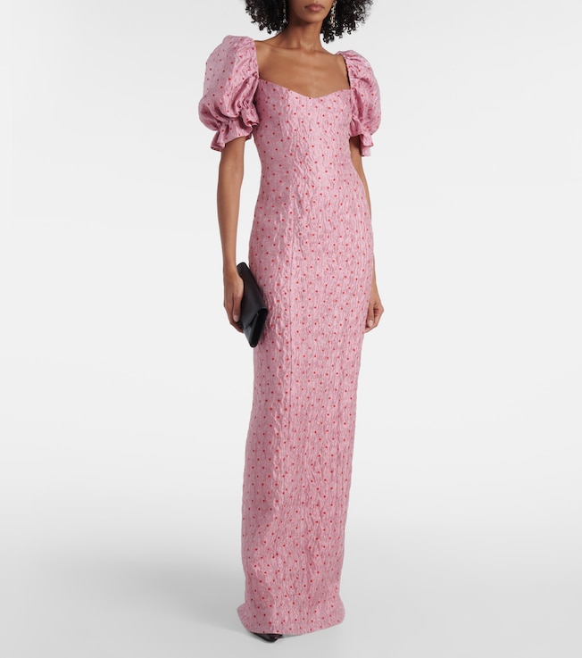 Markarian Raffaella balloon-sleeve maxi dress