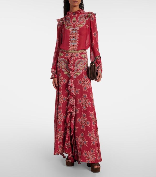 Etro Printed maxi skirt