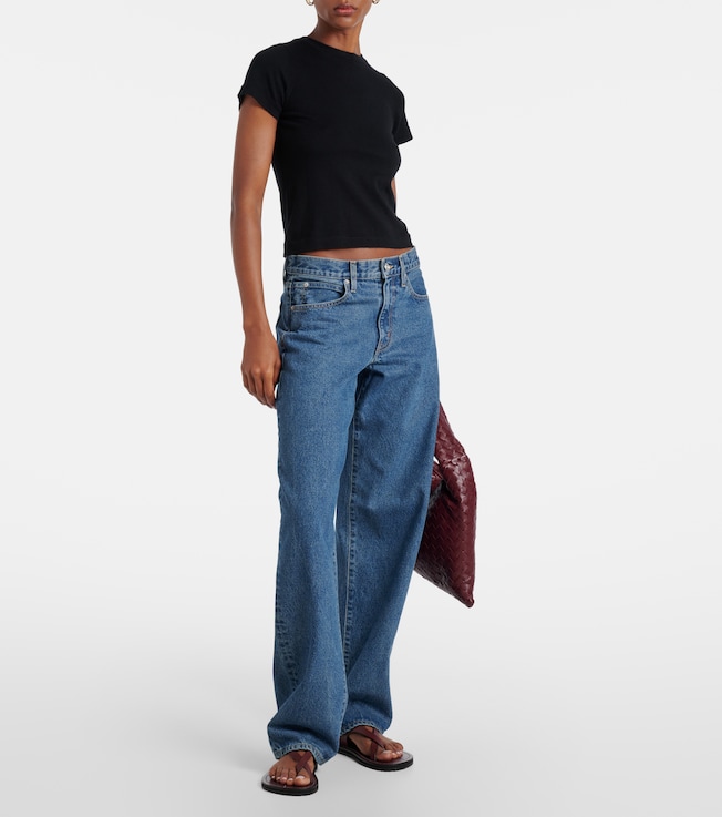 SLVRLAKE Tess Long low-rise wide-leg jeans