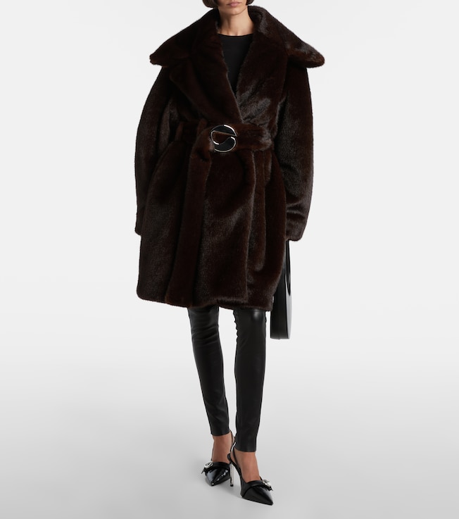 Coperni Logo belted coat