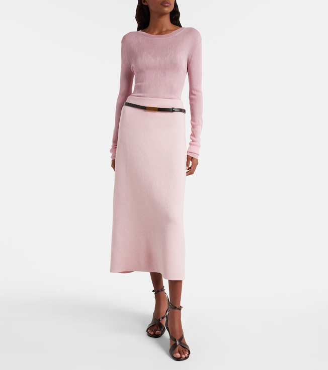 KHAITE Mosi knitted silk top