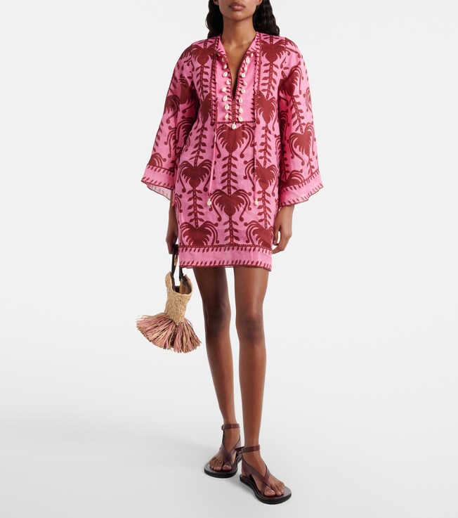 Johanna Ortiz Printed linen tunic