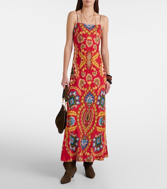 FARM Rio Folk Tapestry maxi dress