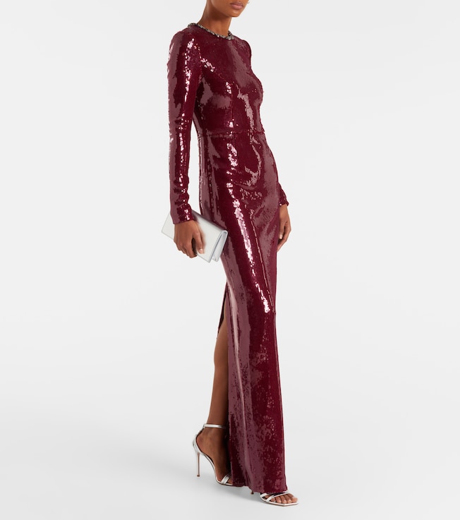 Rebecca Vallance Nero sequined gown