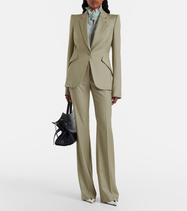 McQueen Wool flared pants