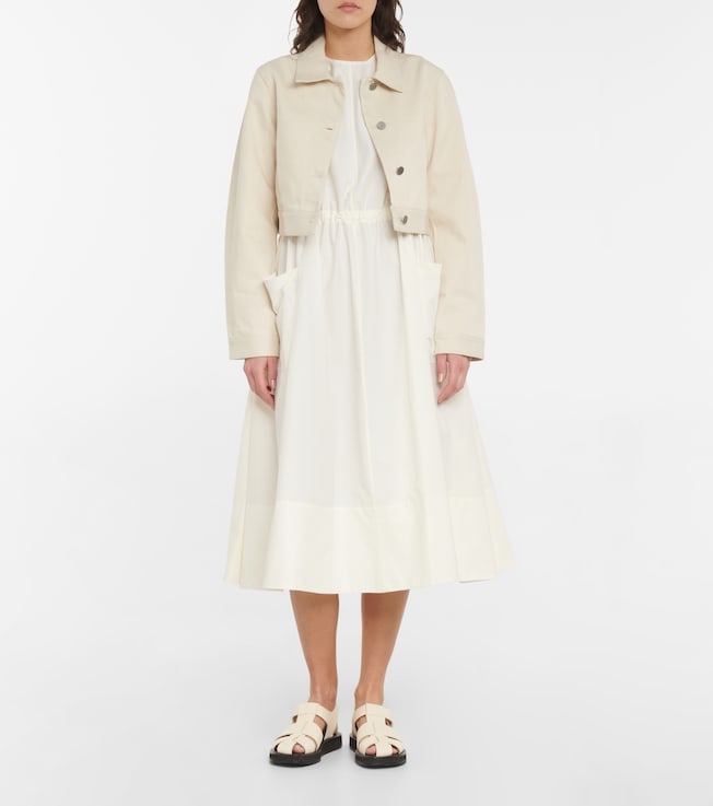 Deveaux New York Vera cropped denim jacket