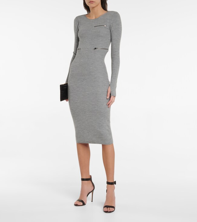 Tom Ford Wool-blend midi dress