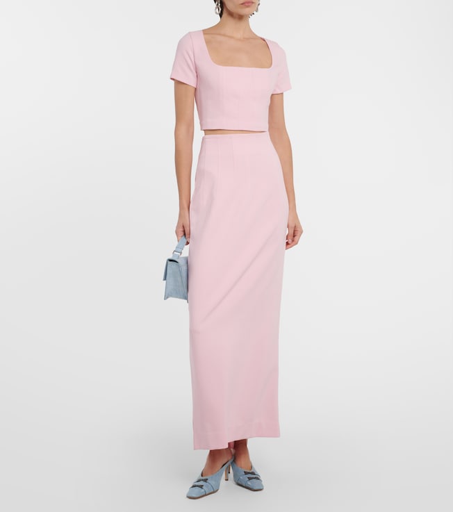 Staud Jeremiah high-rise maxi skirt