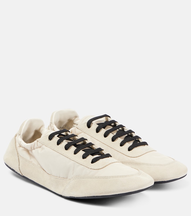 Prada Collapse Re-Nylon suede-trimmed sneakers