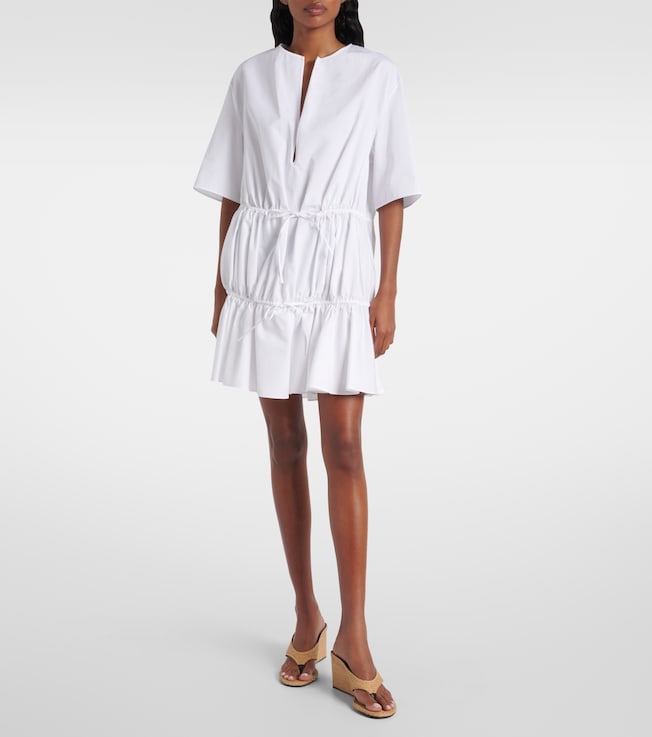 Alaïa Tiered cotton minidress