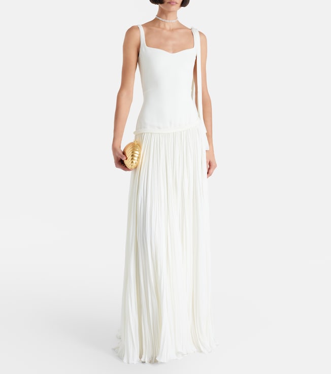 MARMAR HALIM Ana crêpe and chiffon gown