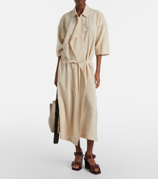 Lemaire Silk-blend shirt dress