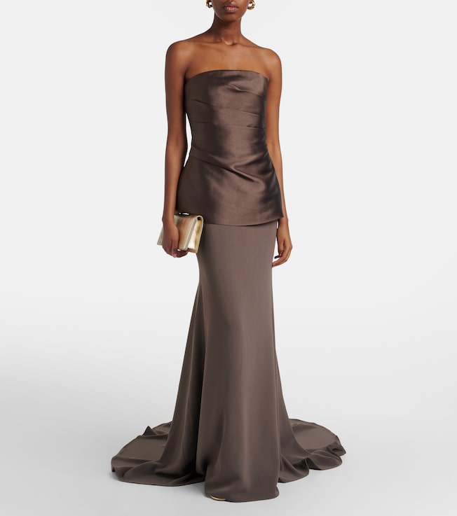 turquoise dress with gold accessories Embellished Cut-Out Halterneck Maxi Dress in Turquoise - 14