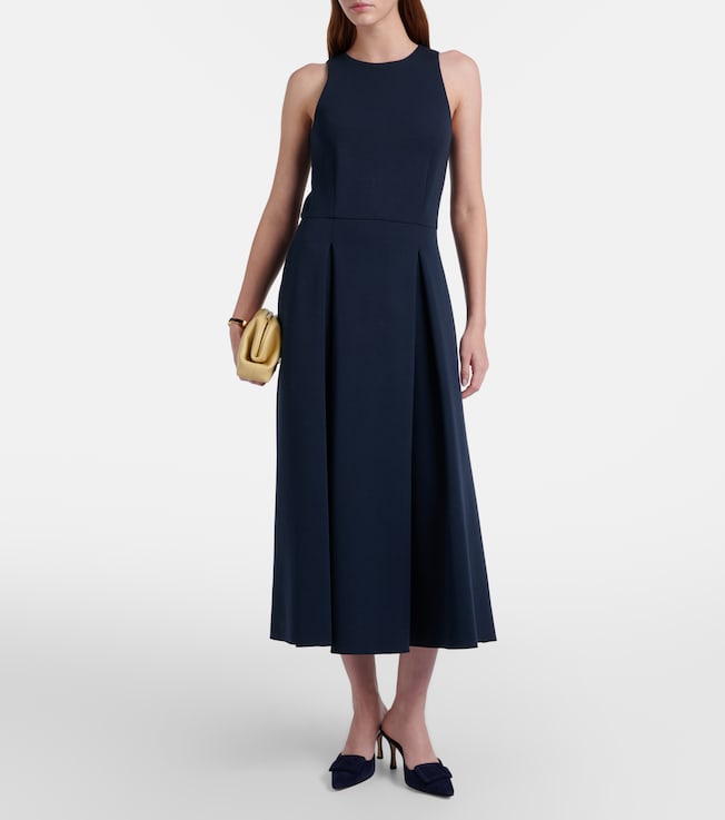 S Max Mara Cannone cotton-blend jersey midi dress