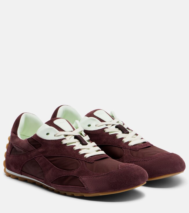 Bottega Veneta Bottega Veneta Orbit Flash suede-trimmed sneakers