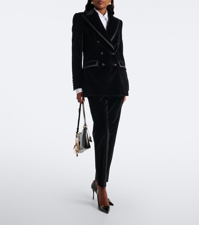 Dolce&Gabbana Cotton and silk-blend velvet blazer