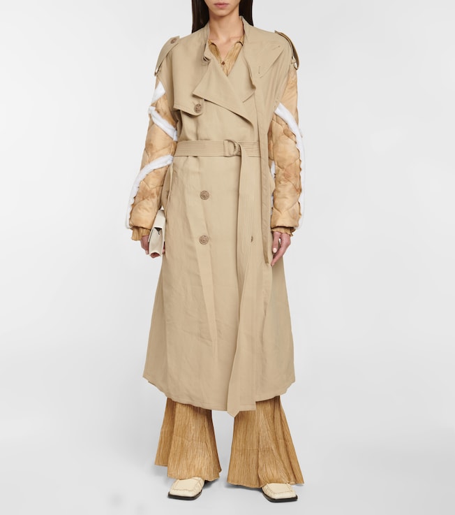 Acne Studios Trench coat with quilted sleeves