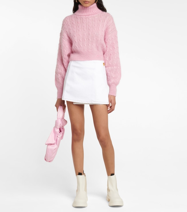 GANNI Denim miniskirt