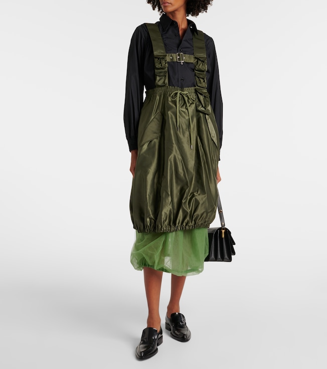 Noir Kei Ninomiya Shirred cotton shirt