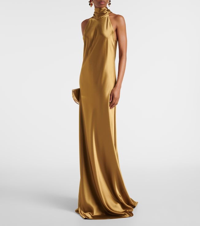 Galvan Sienna satin gown