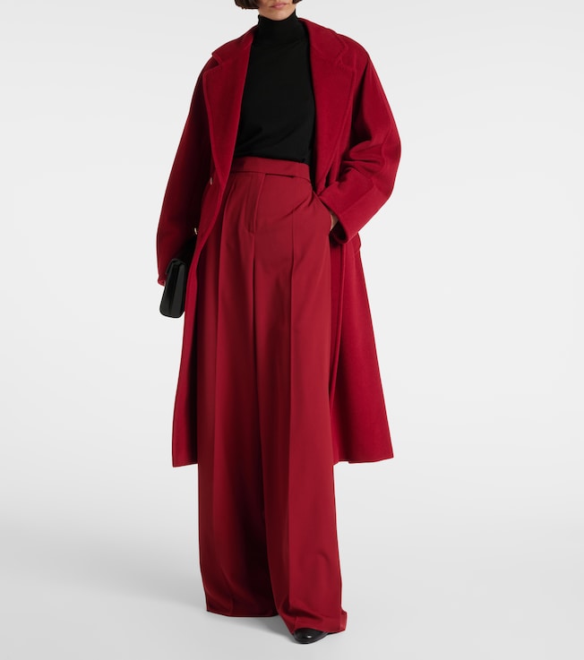 Max Mara Ninfa virgin wool gabardine palazzo pants