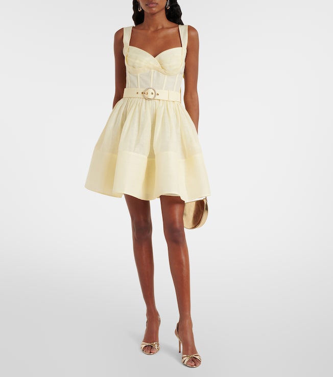 Zimmermann Dawning linen and silk minidress