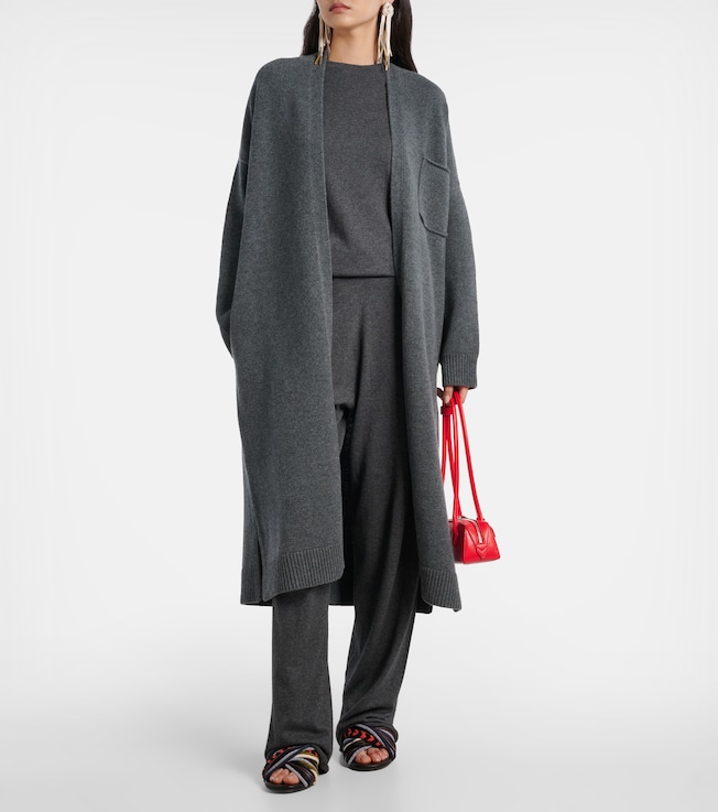 Extreme Cashmere N°105 Coat belted cashmere wrap cardigan