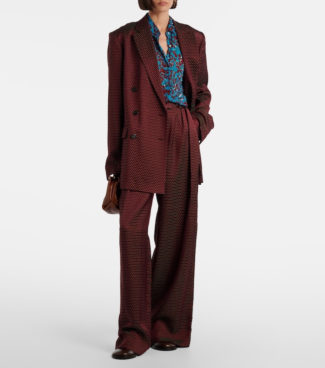 Dries Van Noten Printed sequined shirt