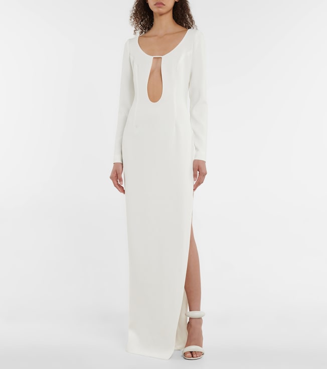 Mônot Cutout crêpe gown