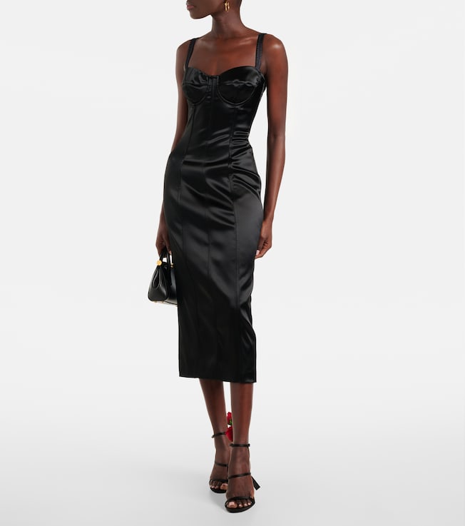 Dolce&Gabbana Satin bustier dress