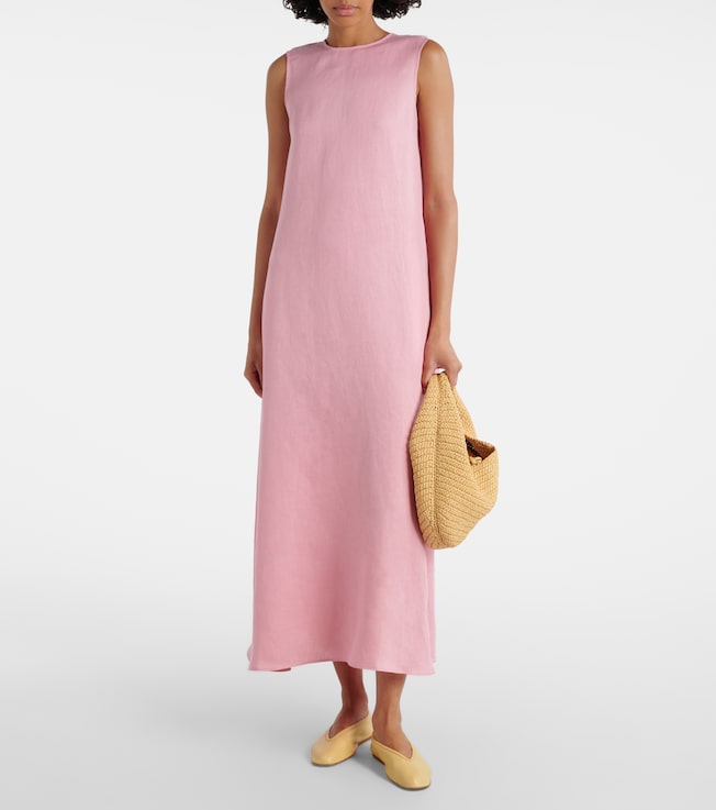 Asceno Tallin linen midi dress