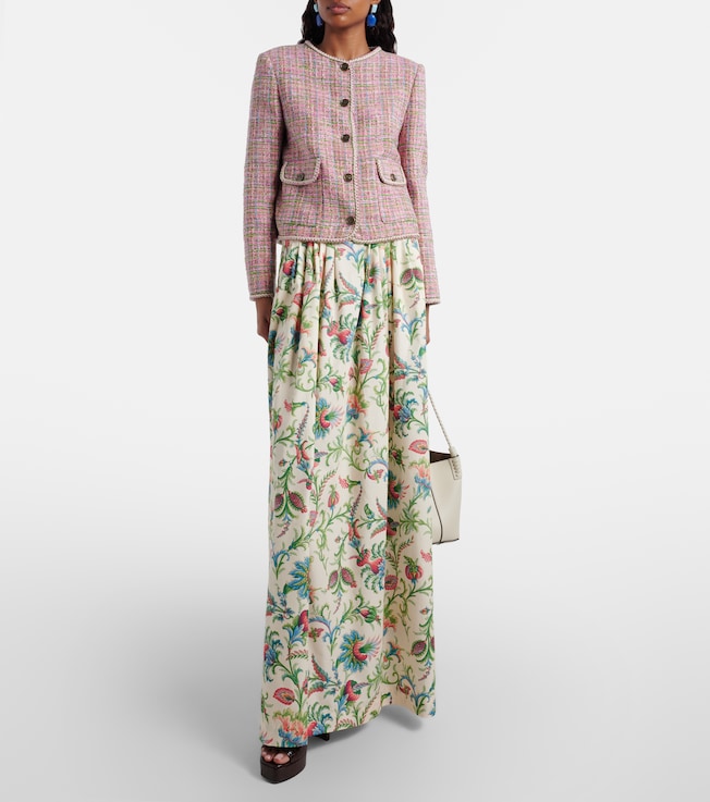 Etro Checked cotton-blend tweed jacket