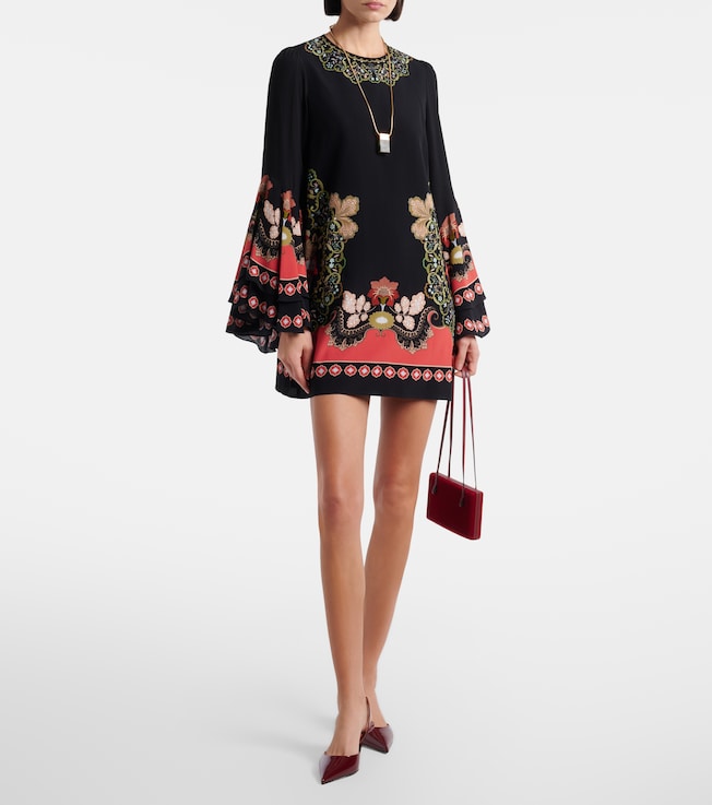 La DoubleJ Friday printed crêpe minidress