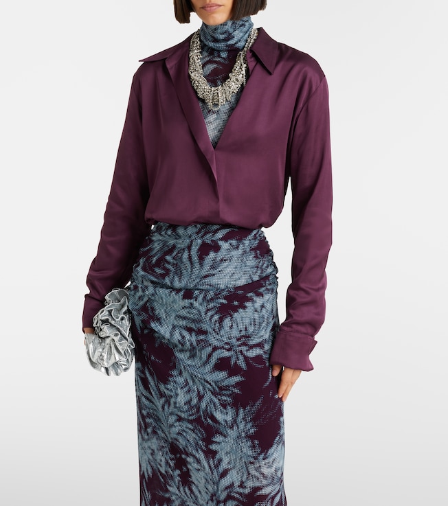 Dries Van Noten Celindra satin shirt
