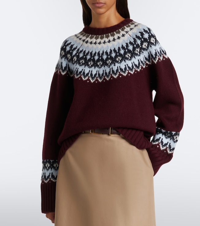 arch4 Arch4 Moriond Fair Isle cashmere sweater